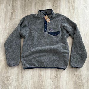 Patagonia Lightweight Synchilla Snap-T Fleece Pullover - Boys'- Nickel Navy Blue
